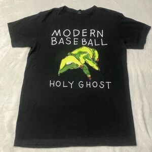 Modern Baseball Holy Ghost Band T-Shirt Men's Medium Black Music Merch Indie Emo